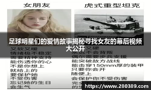 足球明星们的爱情故事揭秘寻找女友的幕后视频大公开
